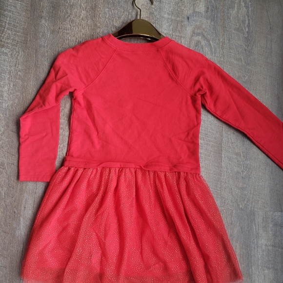 Carter's Kid Casual Red and gold tulle dress sz 7 - Picture 4 of 7
